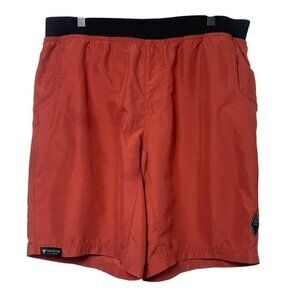 PRANA Mojo Shorts Quick Dry Hiking Yoga Orange Men's Size Large